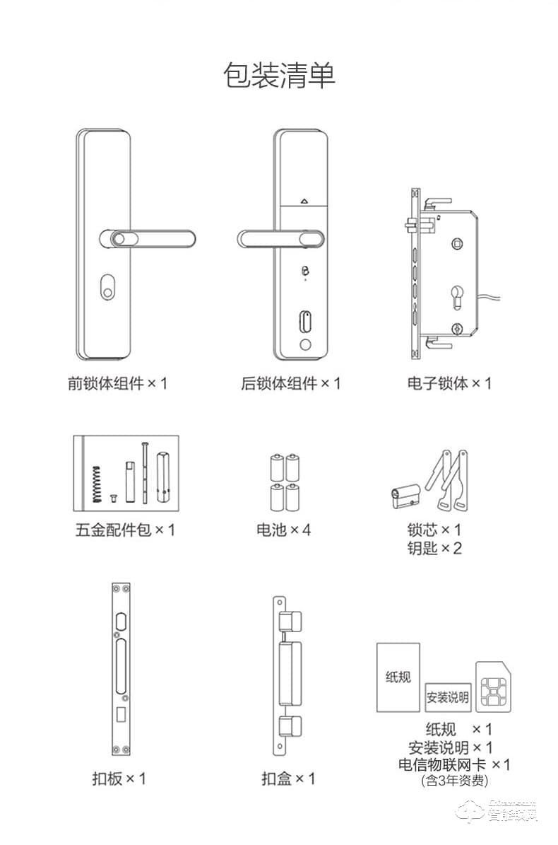 海爾智能鎖 NB系列家用防盜門電子鎖