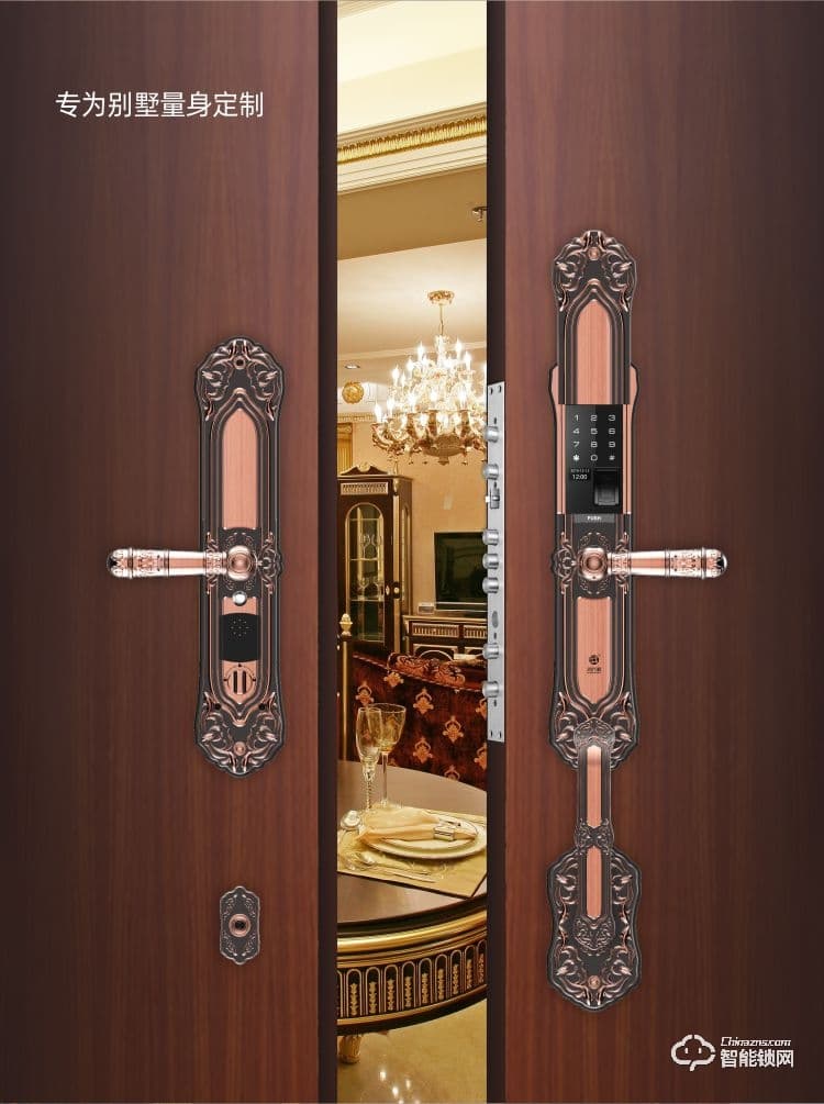 鴻興福智能鎖 D18豪華別墅智能指紋鎖
