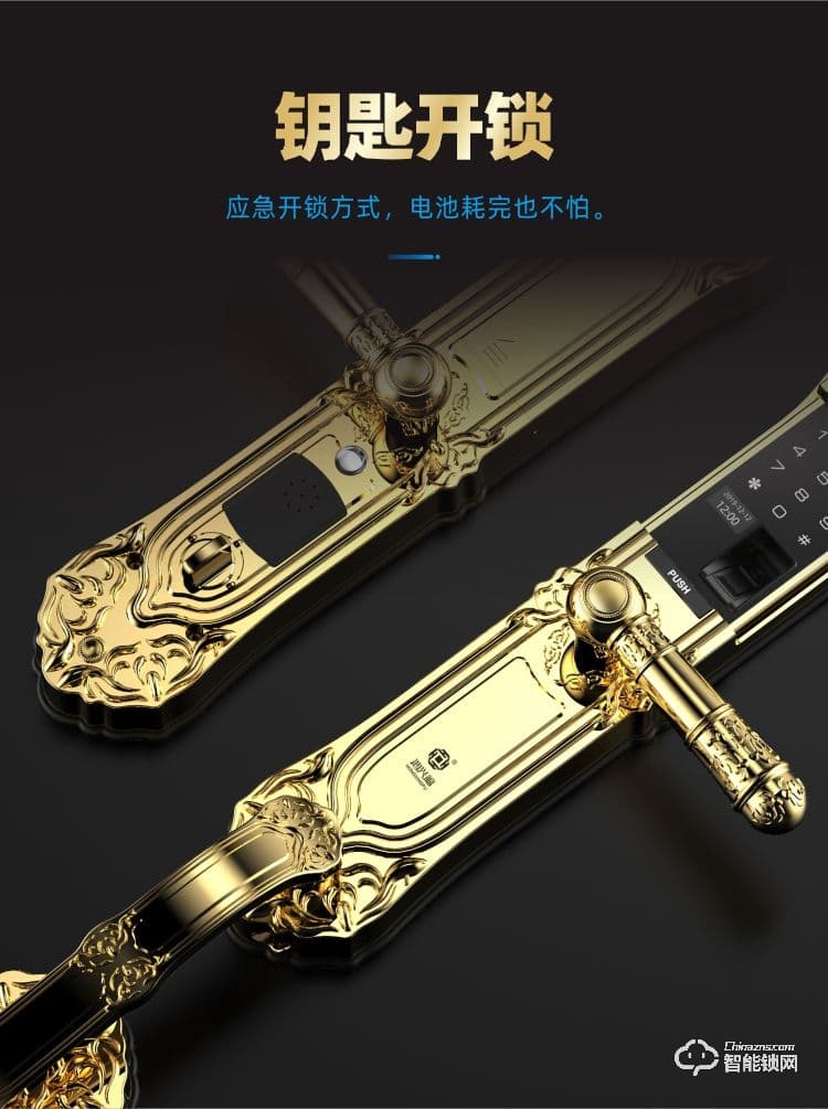 鴻興福智能鎖 D18豪華別墅智能指紋鎖