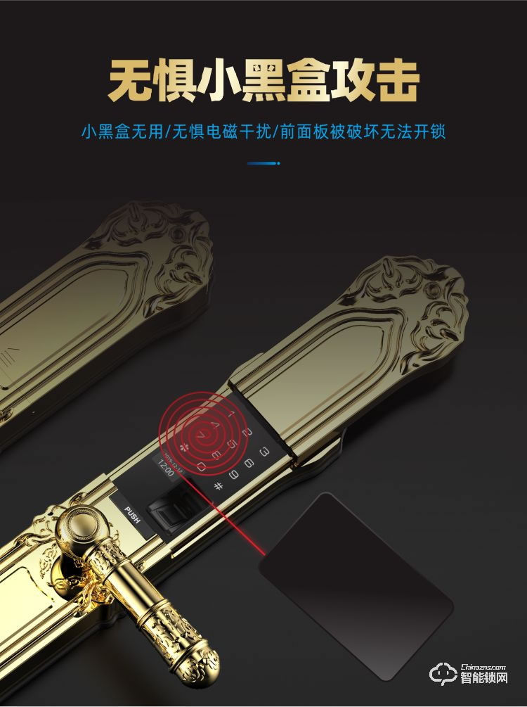 鴻興福智能鎖 D18豪華別墅智能指紋鎖