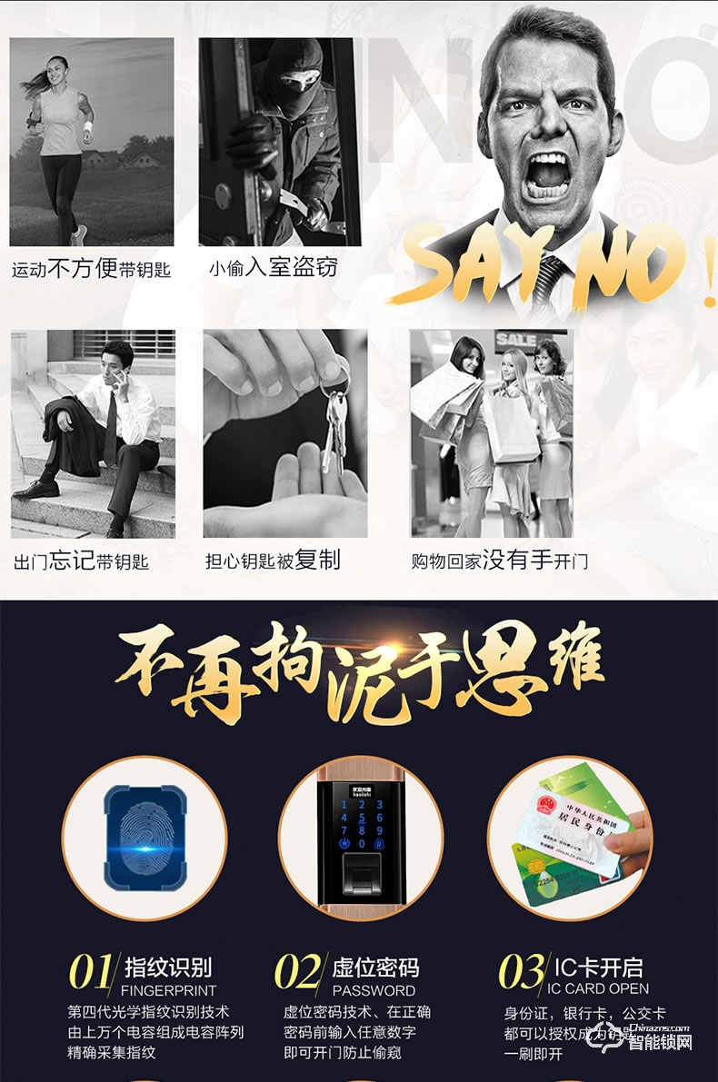 豪力士智能鎖 D1880F家用防盜門智能鎖手機(jī)app感應(yīng)電子鎖