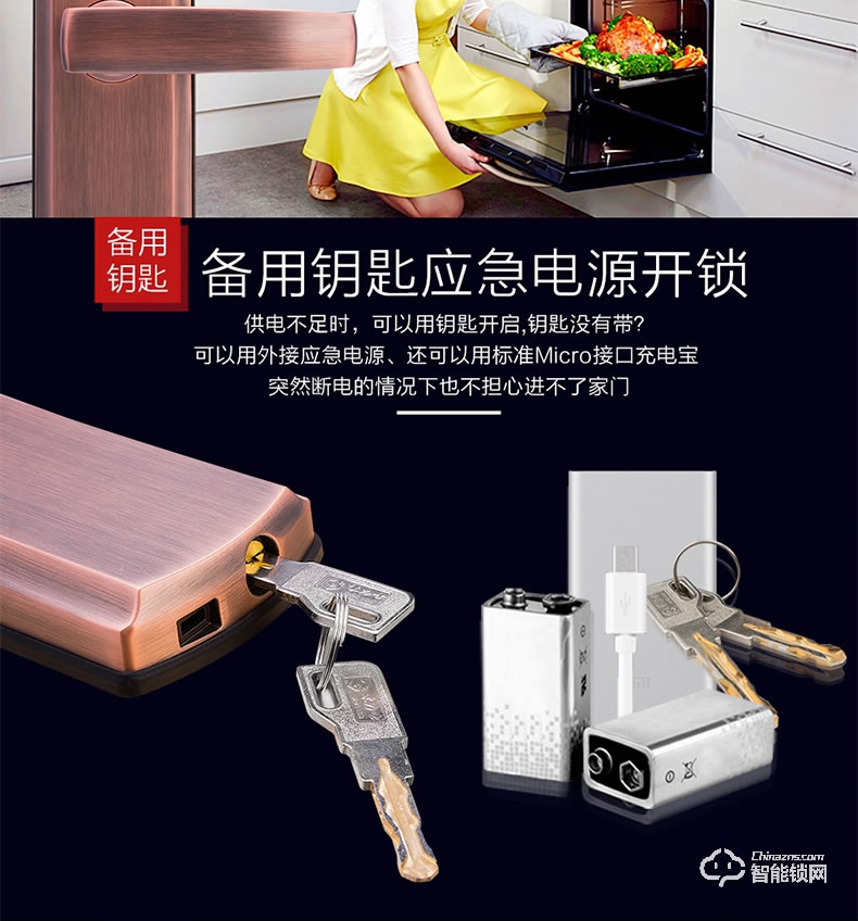 豪力士智能鎖 D1880F家用防盜門智能鎖手機(jī)app感應(yīng)電子鎖