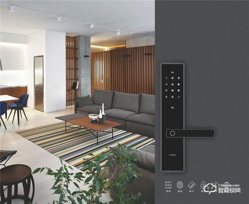 KUB智能鎖 KX5雙軸承把手直板密碼鎖