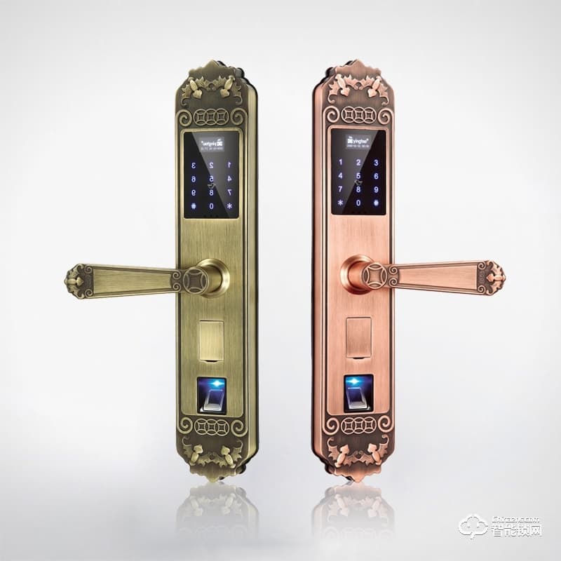 櫻桃智能鎖 112歐式指紋密碼智能鎖