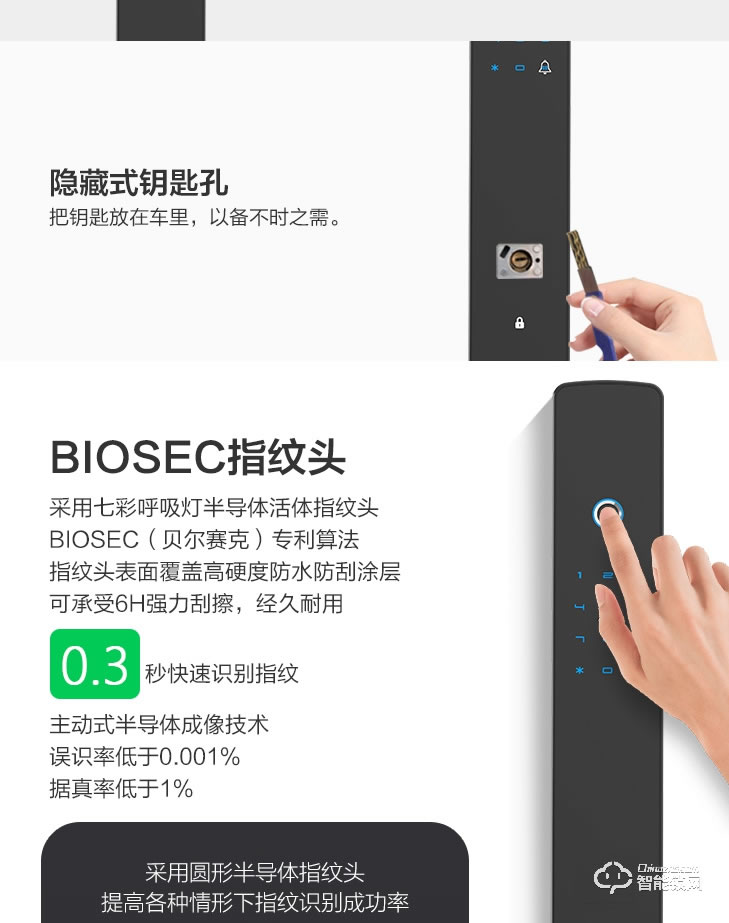 居聯智能鎖 Q3半導體活體識別全自動智能鎖