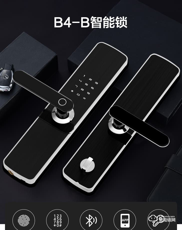 居聯(lián)智能鎖 B4-B游離把手防撬報(bào)警智能鎖