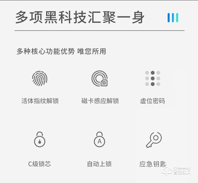 諾虎智能鎖 N3防撬報警密碼電子智能鎖