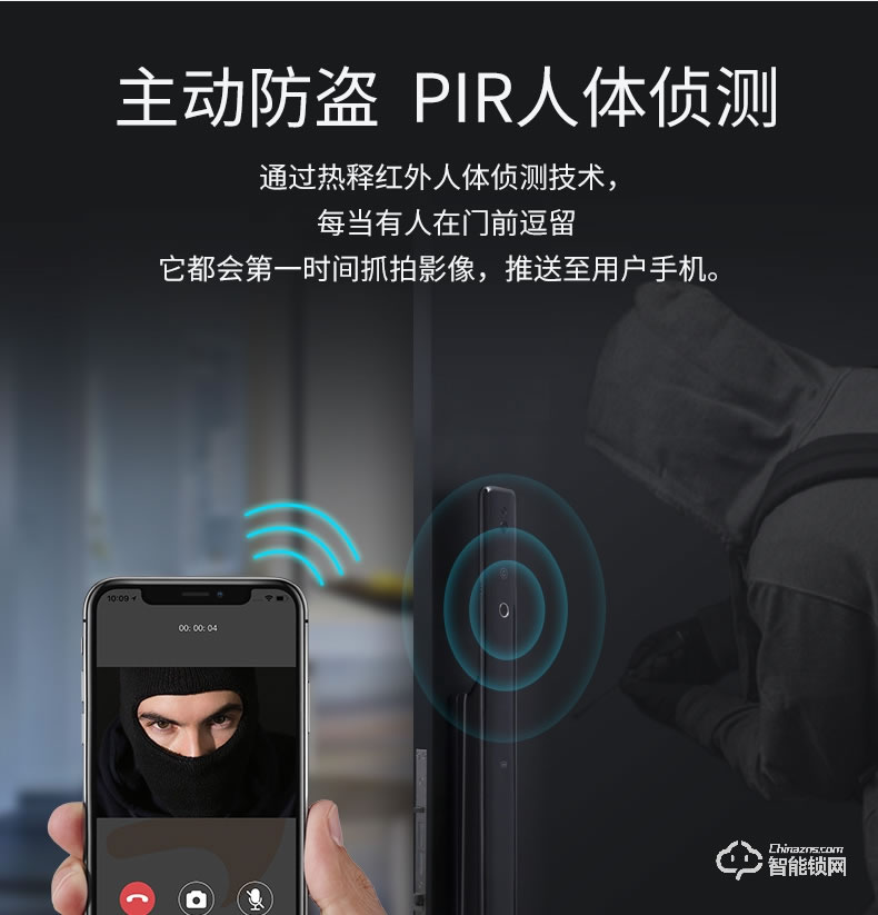 移康智能鎖 E6800全自動(dòng)家用防盜智能門鎖電子鎖