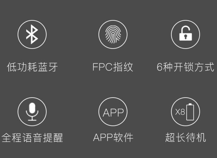 德犬智能鎖 L5藍(lán)牙鎖指紋家用防盜門鎖