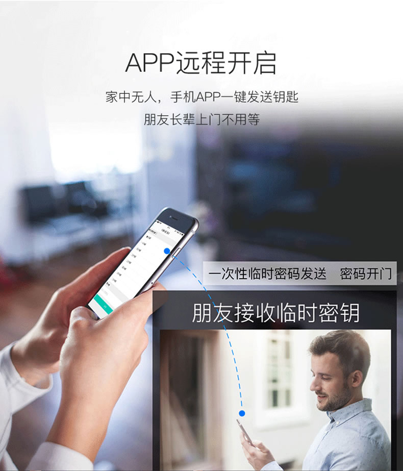 佰德龍智能鎖 219家用防盜門指紋鎖遠程智能鎖