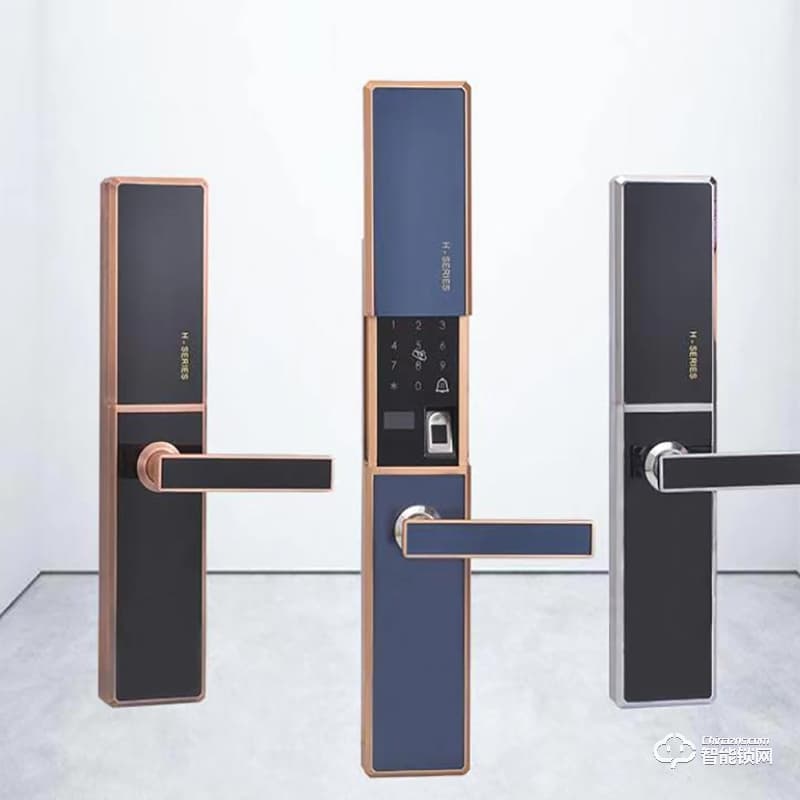 羅威納智能鎖 時尚簡約滑蓋密碼指紋鎖