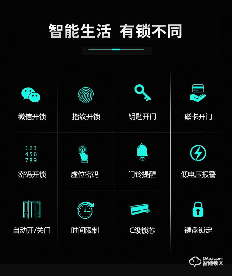 康辰家福智能鎖 F103全自動智能指紋鎖