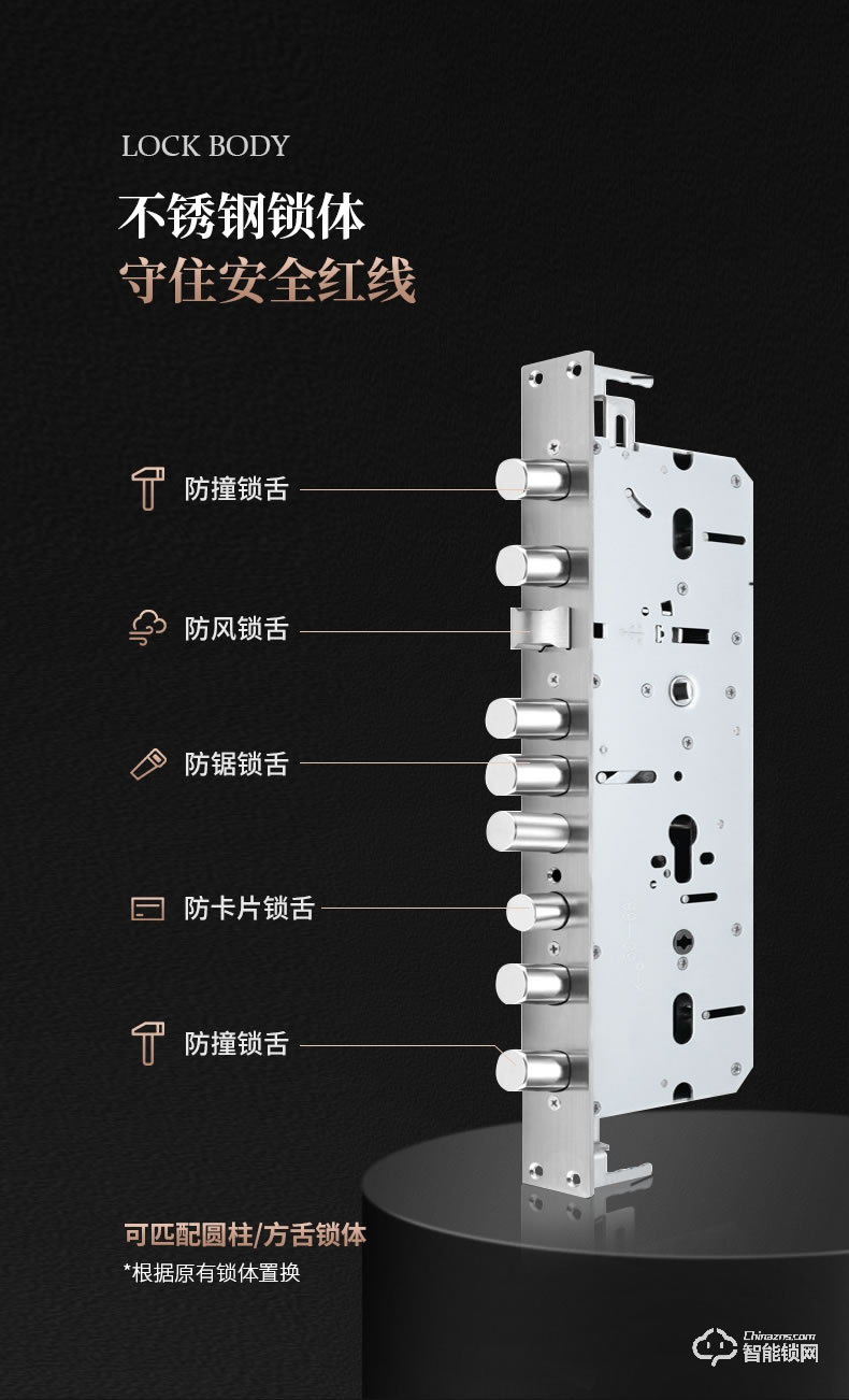 傲森智能鎖 A9-1全自動別墅入戶大門指紋鎖