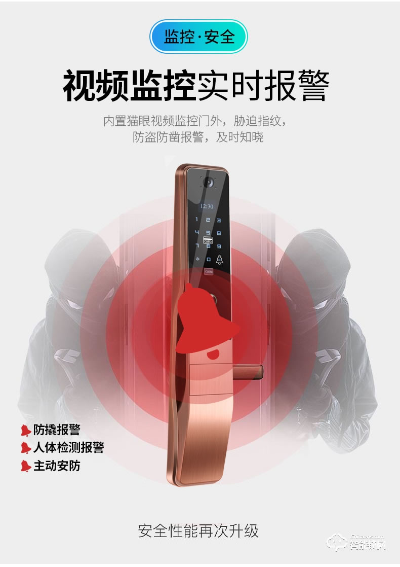 創鴻智能鎖 OP1全自動可視指紋鎖