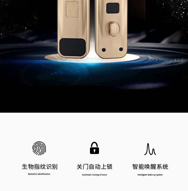 創(chuàng)鴻智能鎖 T21家用一握開把手指紋鎖