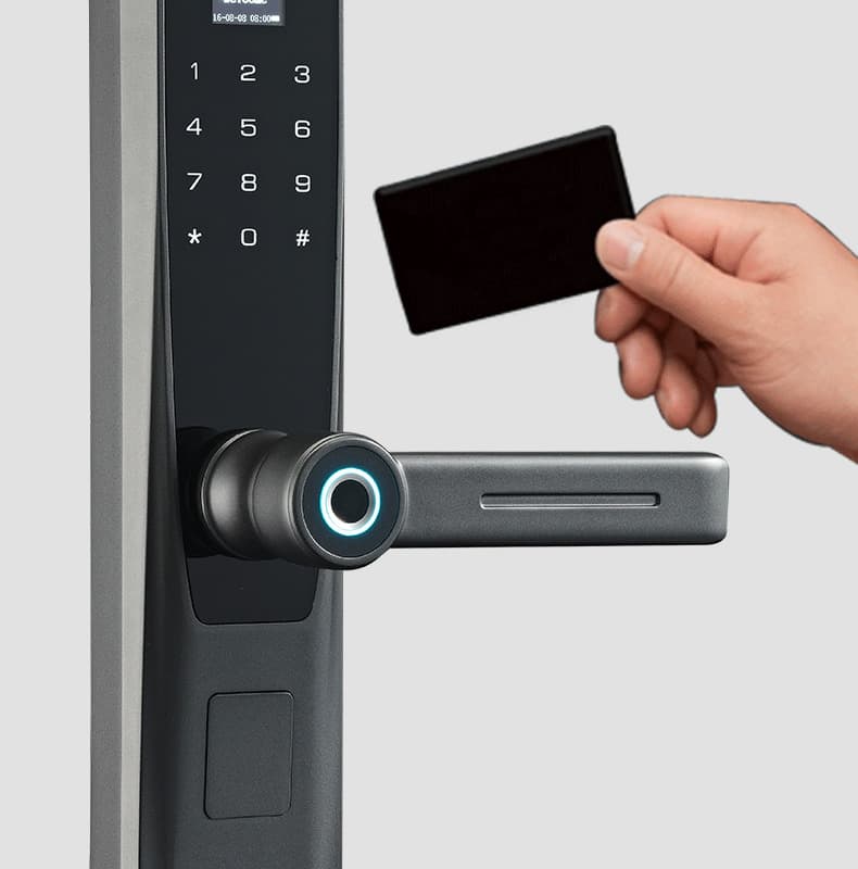 創(chuàng)鴻智能鎖 T21家用一握開把手指紋鎖