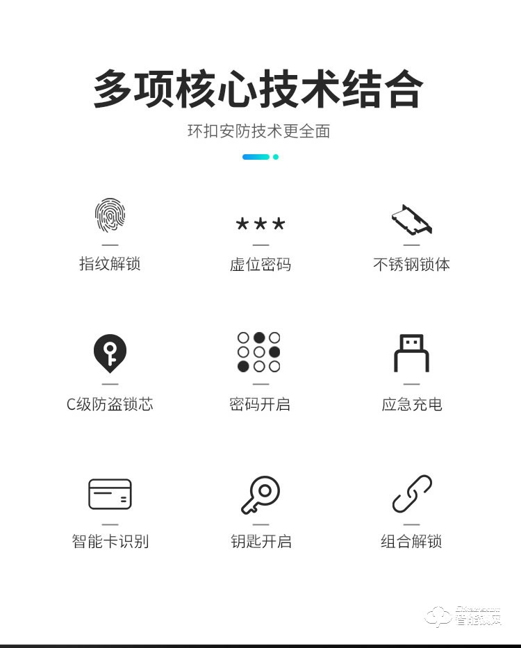 菲花奧智能鎖 家用防盜門電子密碼磁卡鎖