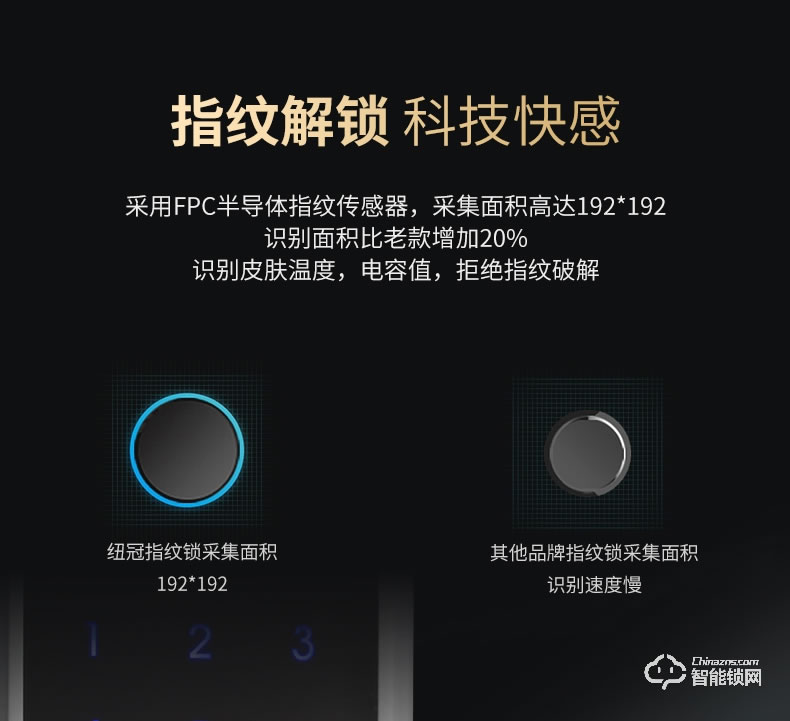 紐冠智能鎖 N816家用電子鎖智能門鎖