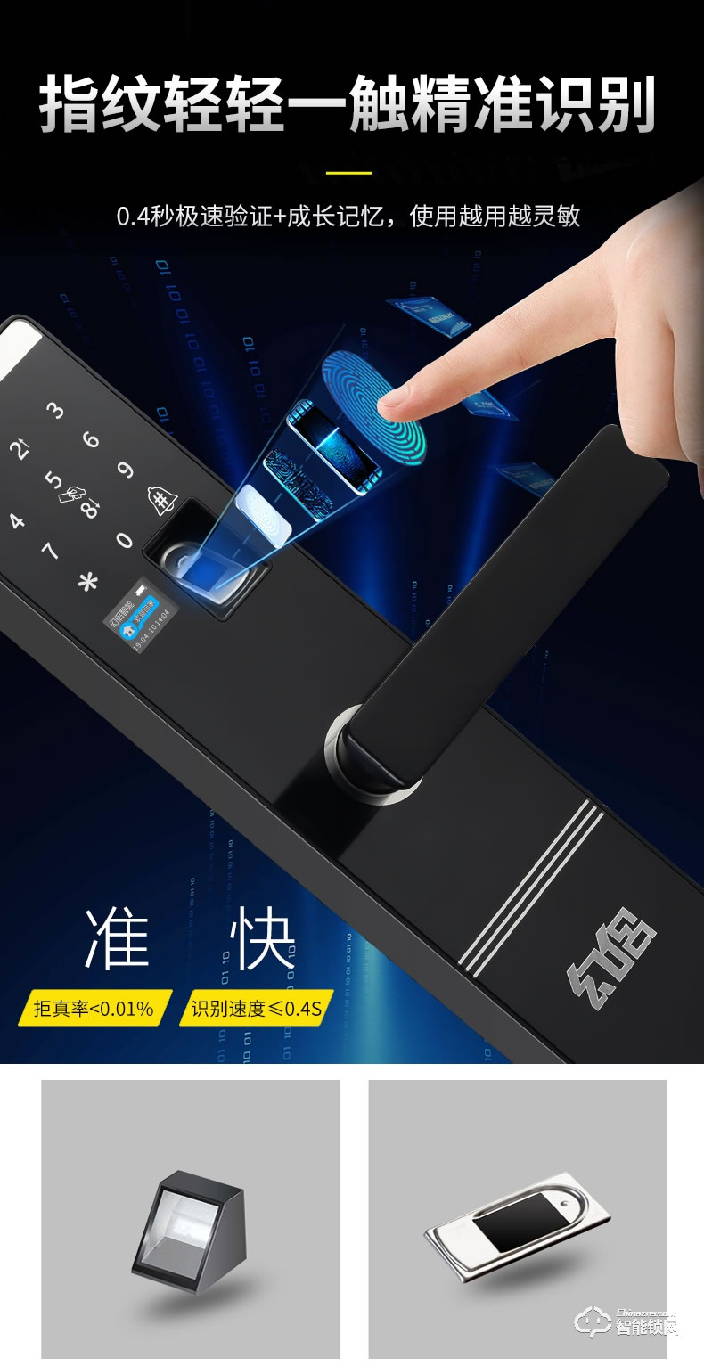 幻侶智能鎖 D650家用防盜門電子鎖智能門鎖