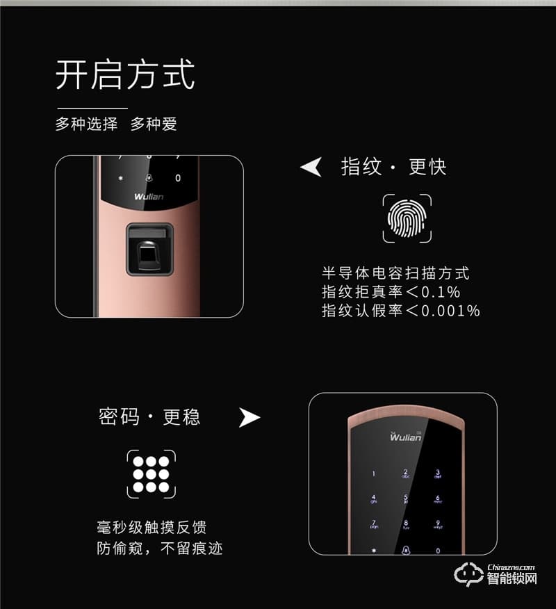 鎖樂智能鎖 指紋密碼鎖網絡智能鎖