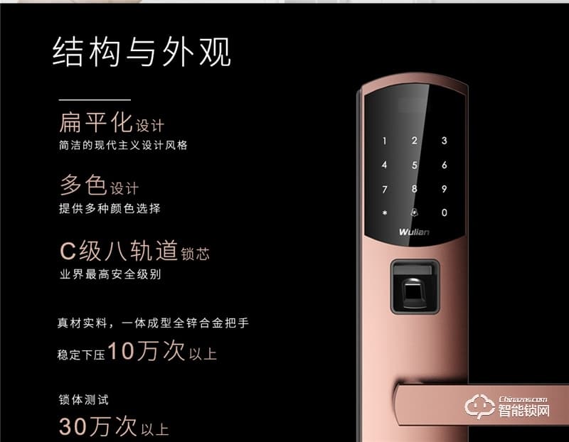 鎖樂智能鎖 指紋密碼鎖網絡智能鎖