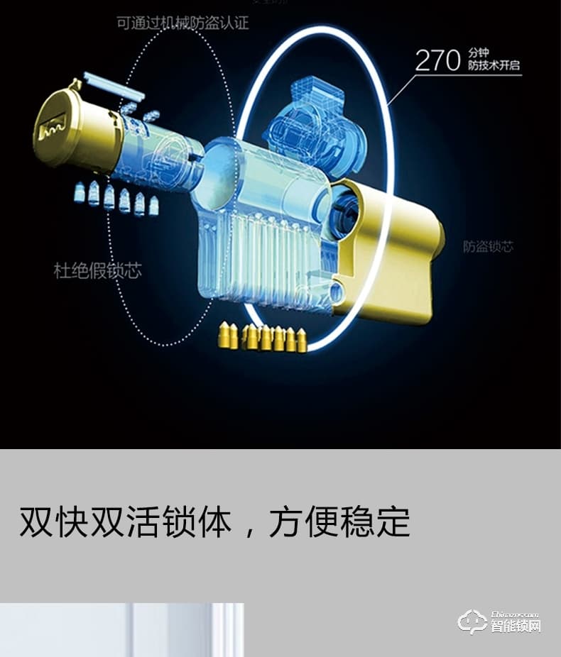 歐西姆智能鎖 M1886F經典滑蓋指紋鎖