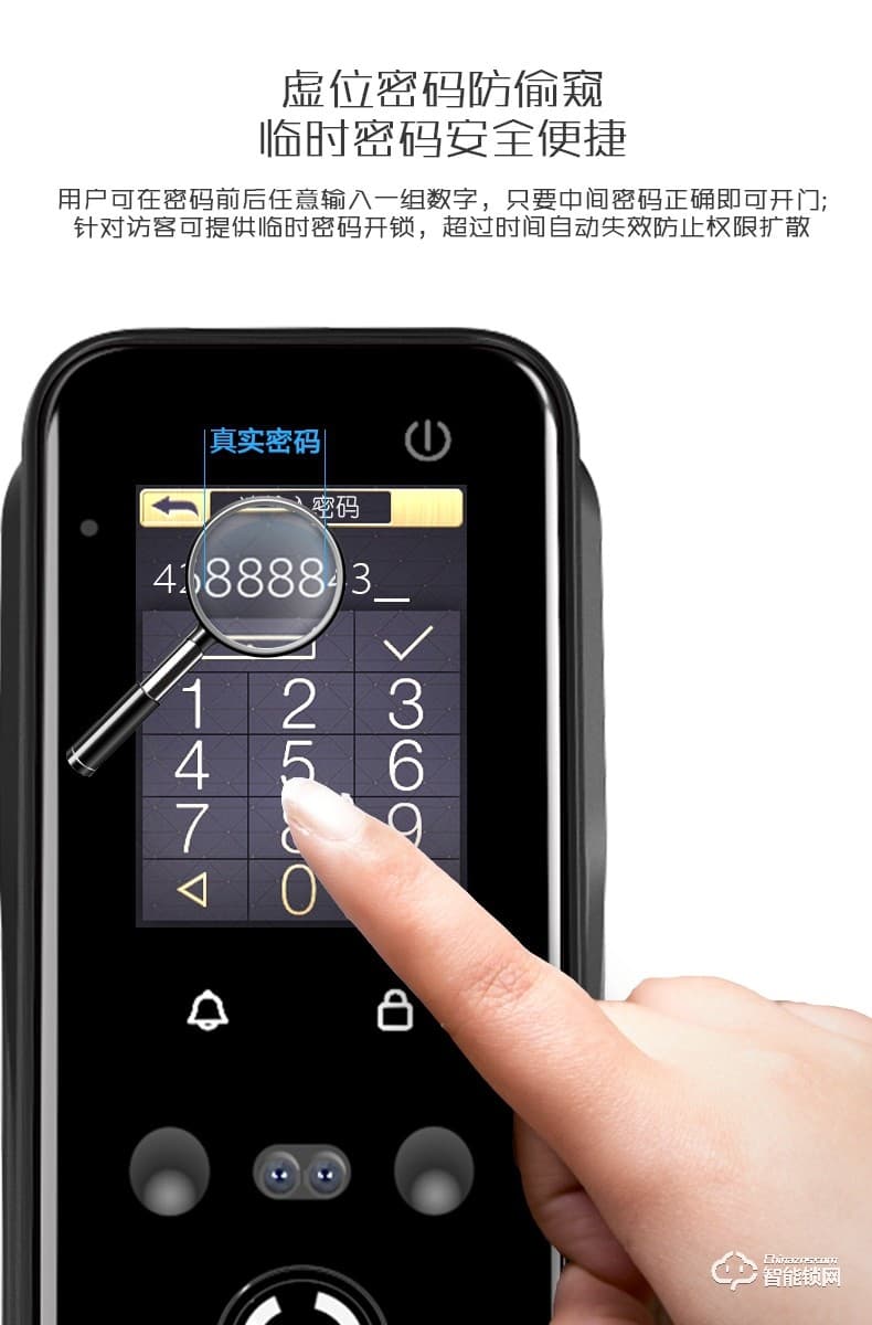 開心橙智能鎖 KXC-F8全自動人臉識別智能門鎖