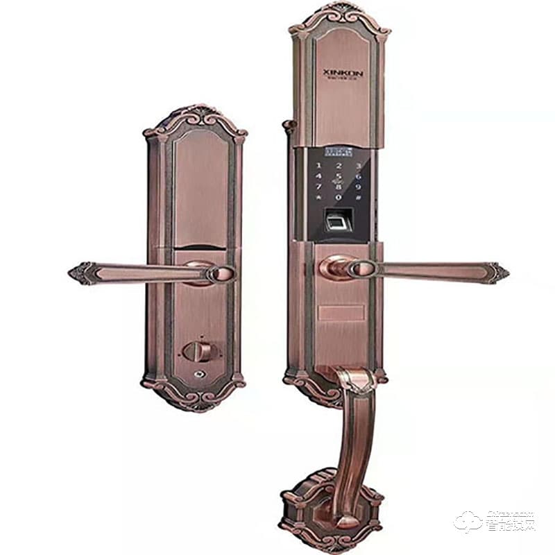 芯控智能鎖 歐式別墅雙開門對(duì)開門指紋鎖