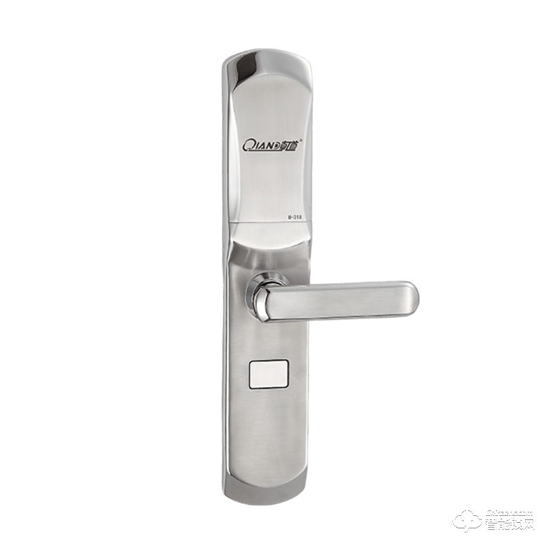 乾道智能鎖 Q318不銹鋼滑蓋指紋密碼鎖