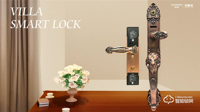 創維智能鎖 V1別墅雙開門歐式指紋鎖