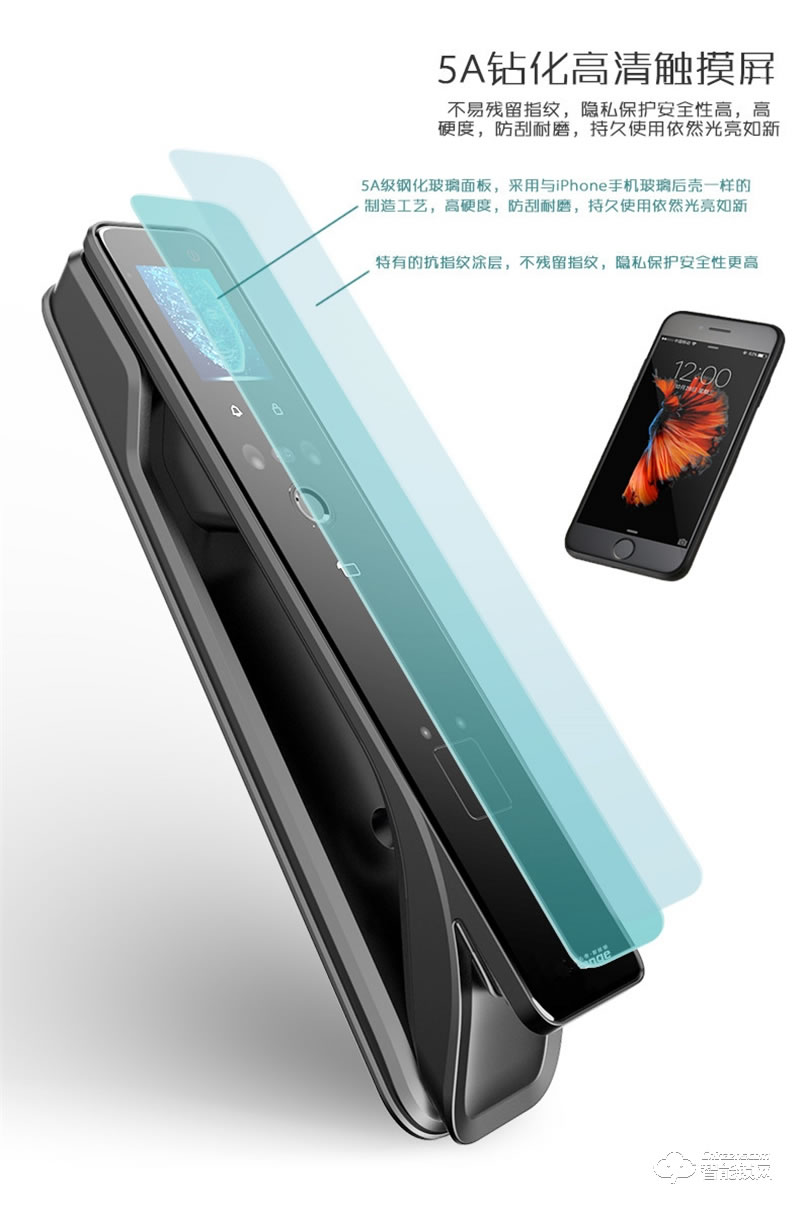 派普瑞智能鎖 MX全自動人臉識別鎖門鎖