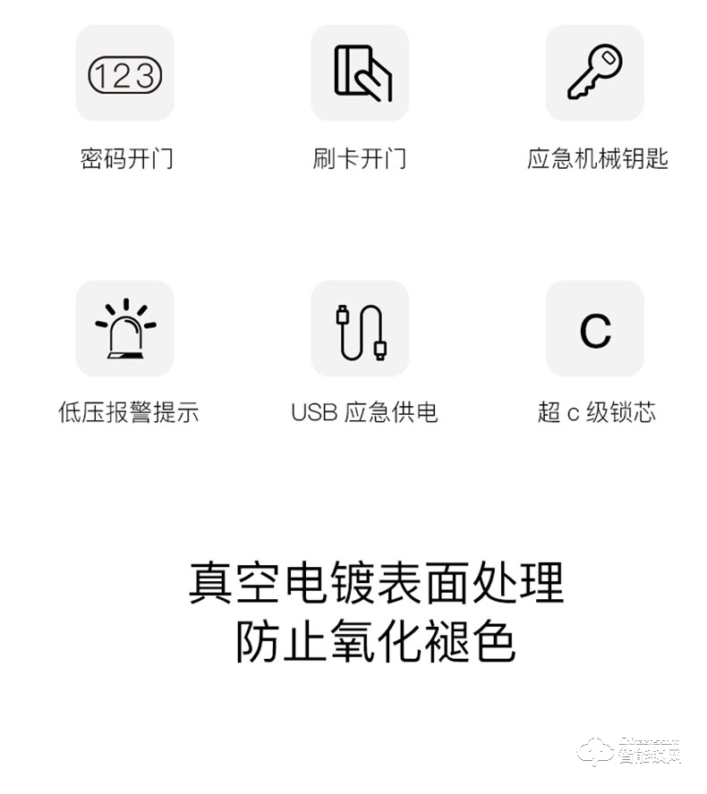 德典智能鎖 DM918室內木門密碼鎖刷卡鎖