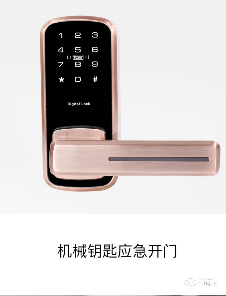 德典智能鎖 DM918室內木門密碼鎖刷卡鎖