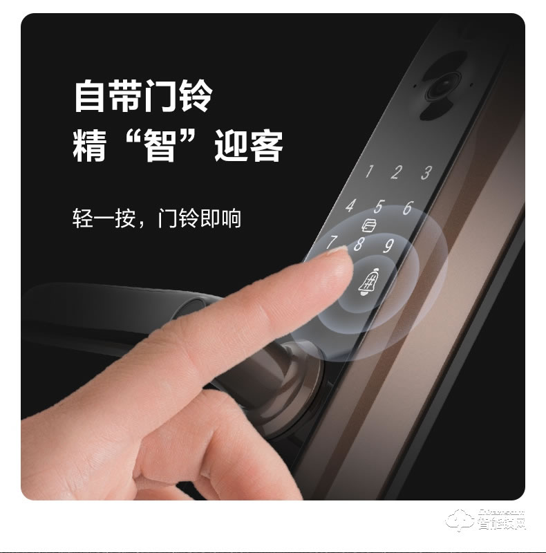 螢石智能鎖 20S一握開指紋鎖智能電子門鎖