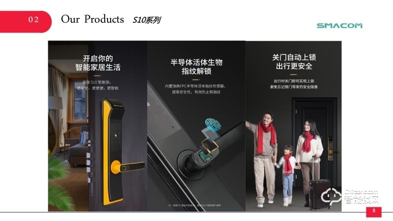 適伽智能鎖 S10家用防盜門電子鎖