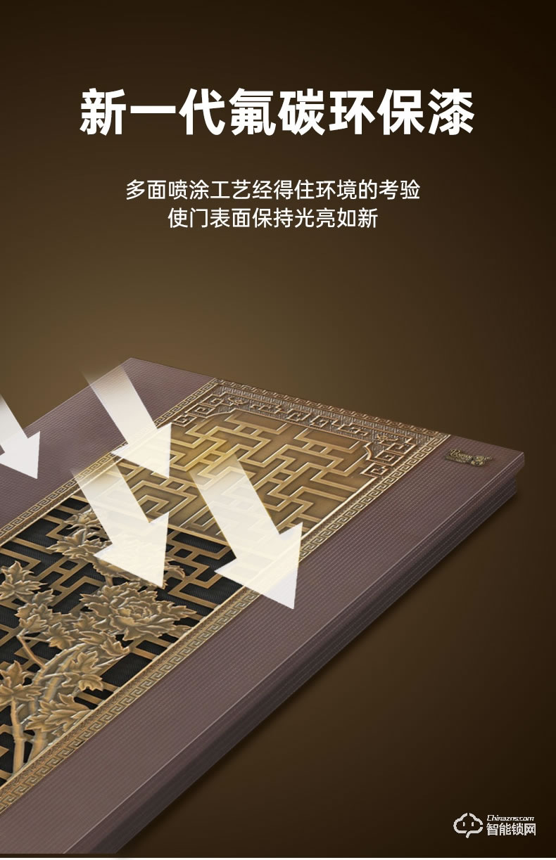 盼盼智能門 鳳凰之翼指紋鎖甲級大門