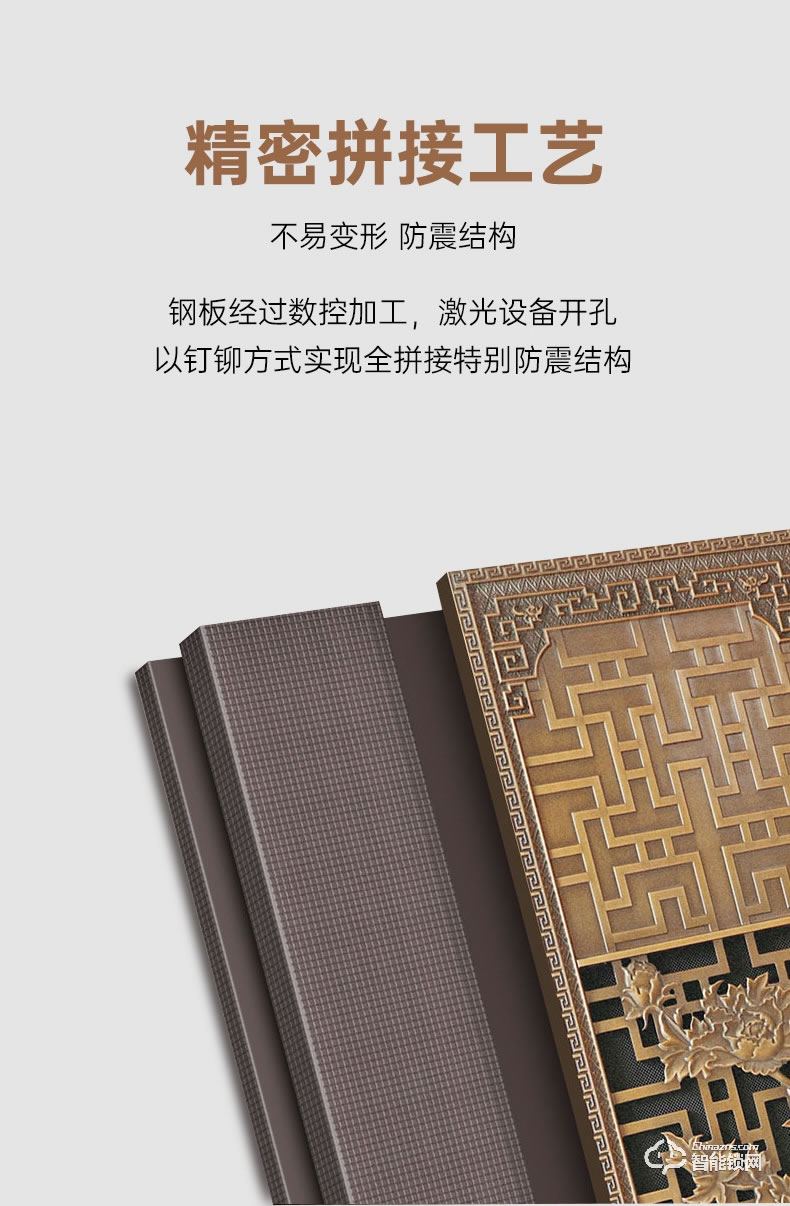 盼盼智能門 鳳凰之翼指紋鎖甲級大門