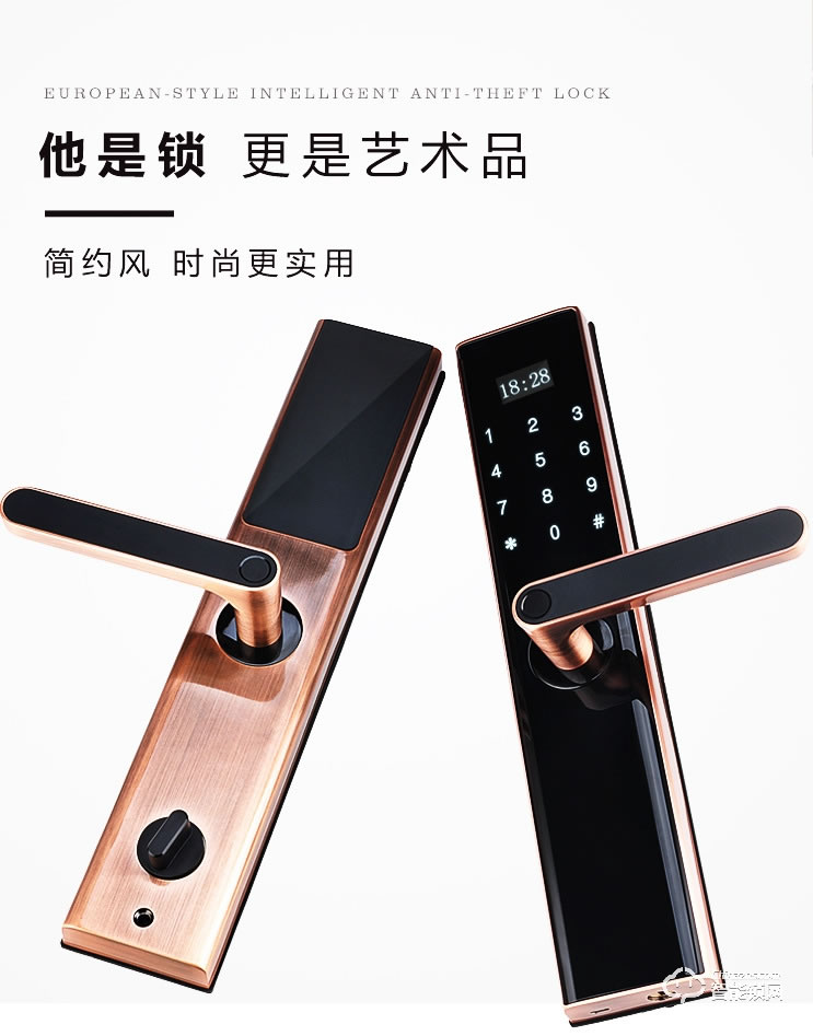 巨石智慧智能鎖 Z3木門防盜門智能鎖指紋鎖