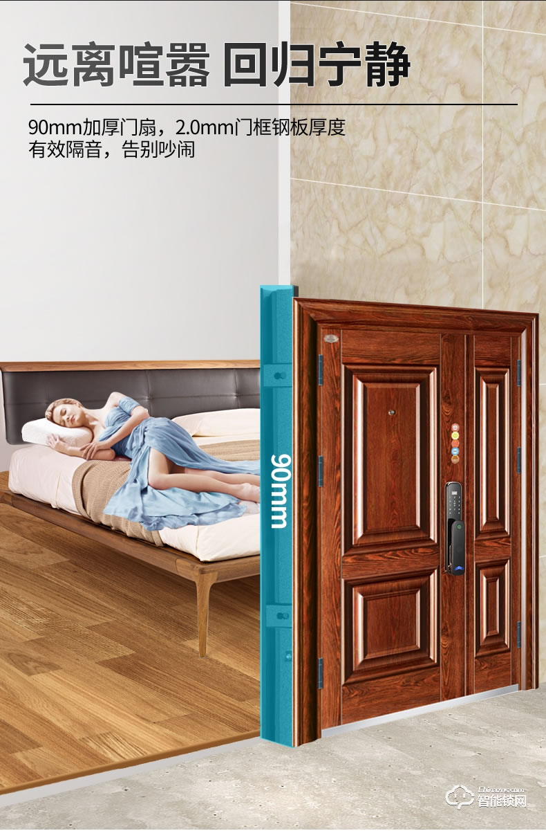 高雅居智能門 甲級安全門防盜門