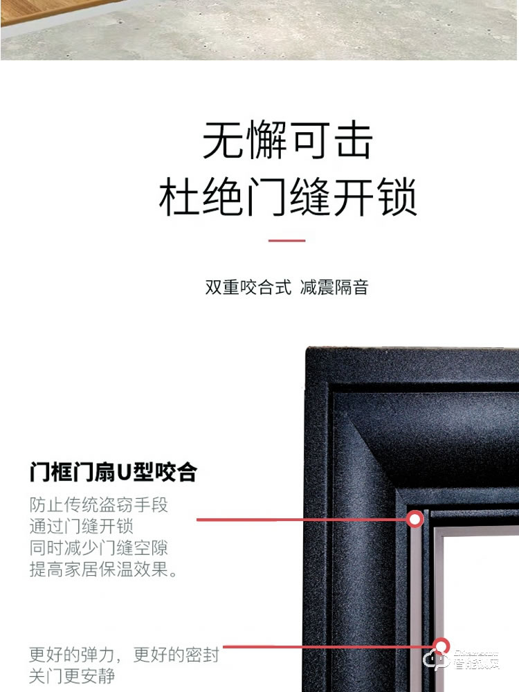 是德利智能鎖 迪奧甲級防盜門家用進戶門子母門