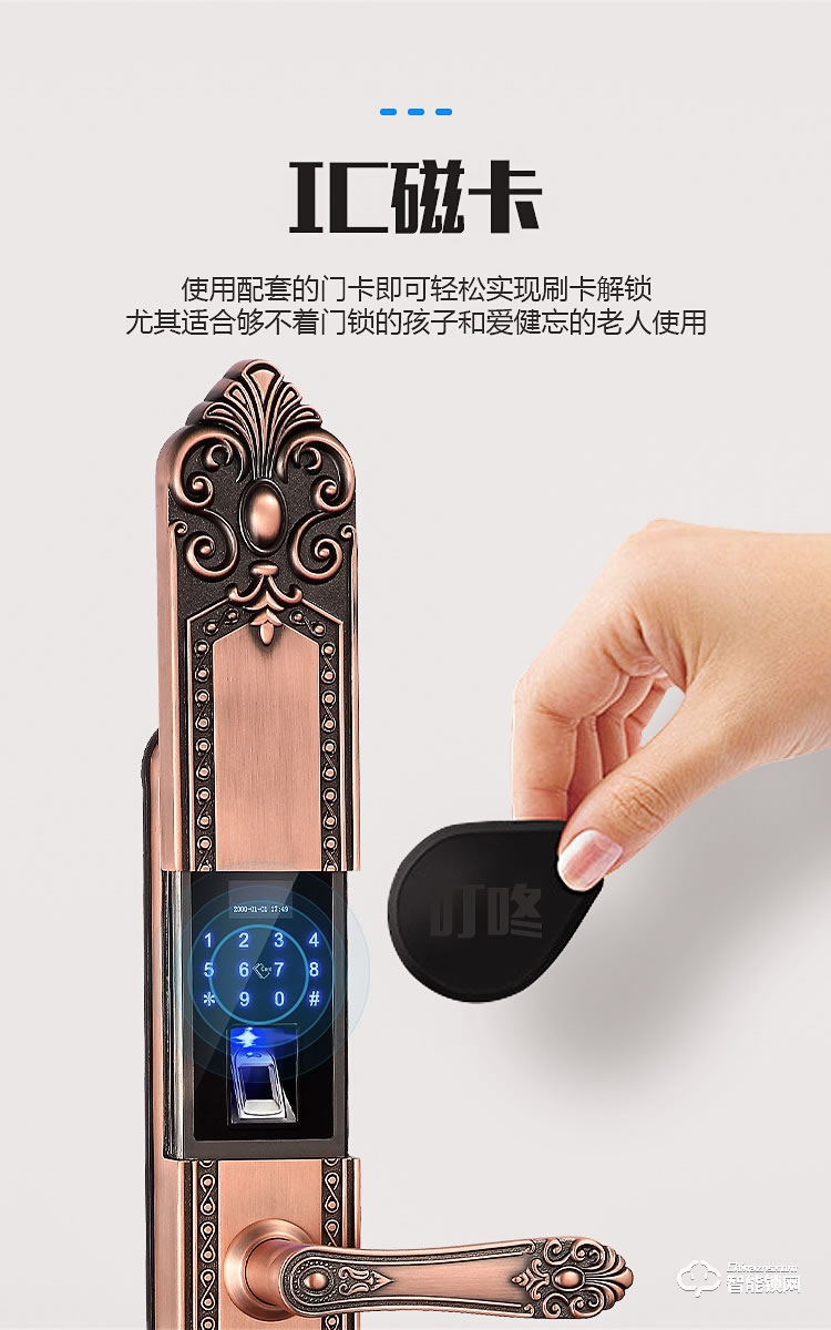 巴奈特智能鎖 D9別墅大門雙開門指紋密碼鎖