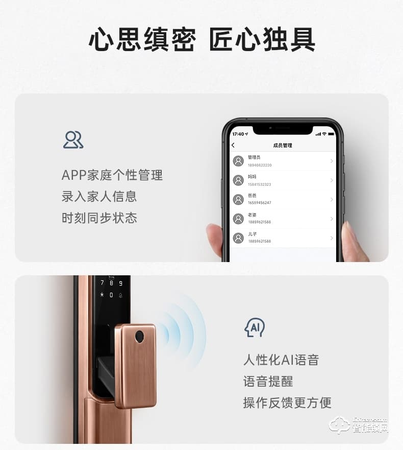 琨山通用智能鎖 D8貓眼可視頻監控智能鎖