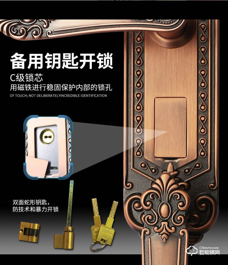 珈門智能鎖 X-9別墅大門智能鎖
