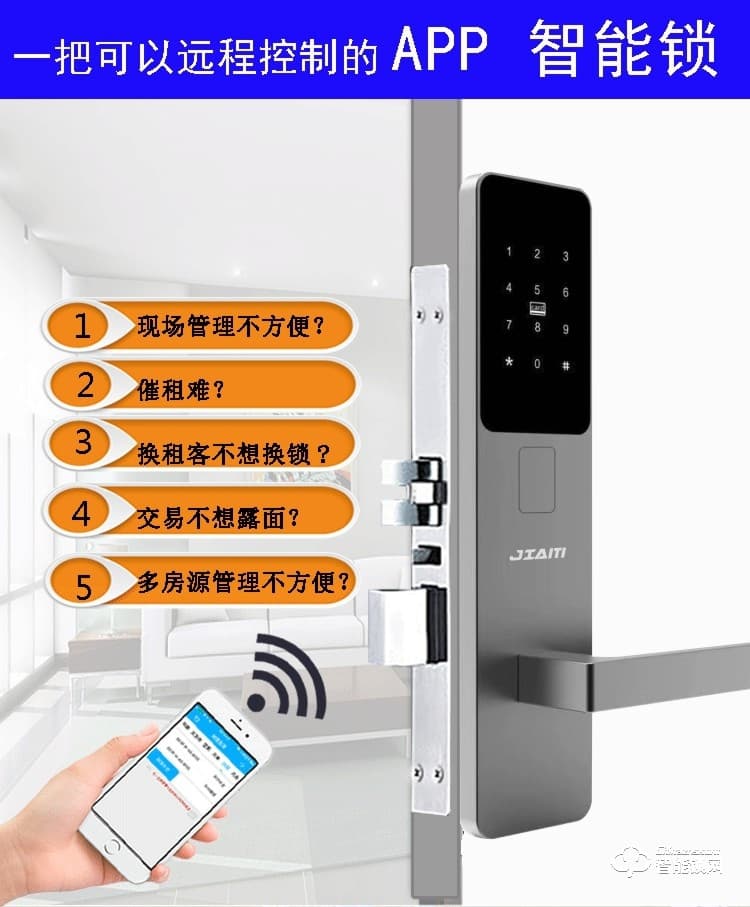 珈門智能鎖 公寓2號感應刷卡智能酒店鎖