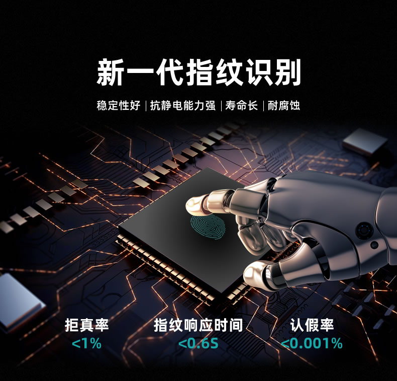 安恒通智能鎖 N1 854Z全自動指紋鎖電子門鎖密碼鎖