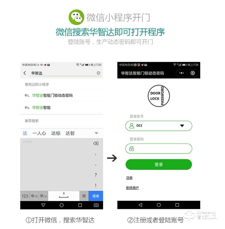 華智達智能鎖 E8家用防盜門刷卡感應鎖智能鎖
