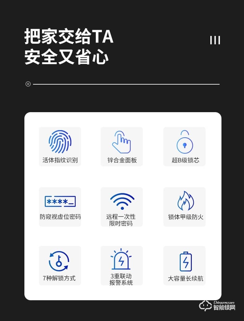 淺指智能鎖 SL-G5家用防盜門全自動刷卡鎖