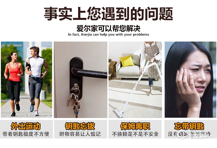 愛(ài)爾家智能鎖 Z11-M一指握把手指紋鎖貓眼智能鎖