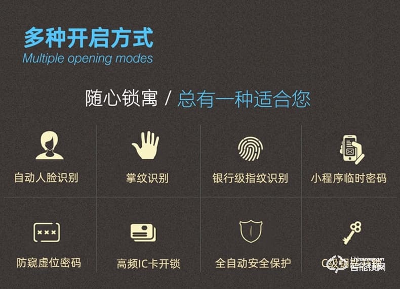 RNBN智能鎖 V9全自動(dòng)人臉識(shí)別鎖密碼鎖