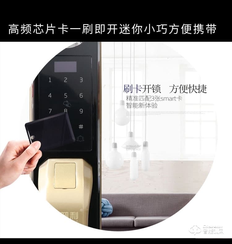 智普利智能鎖 D1家用防盜門神器密碼鎖